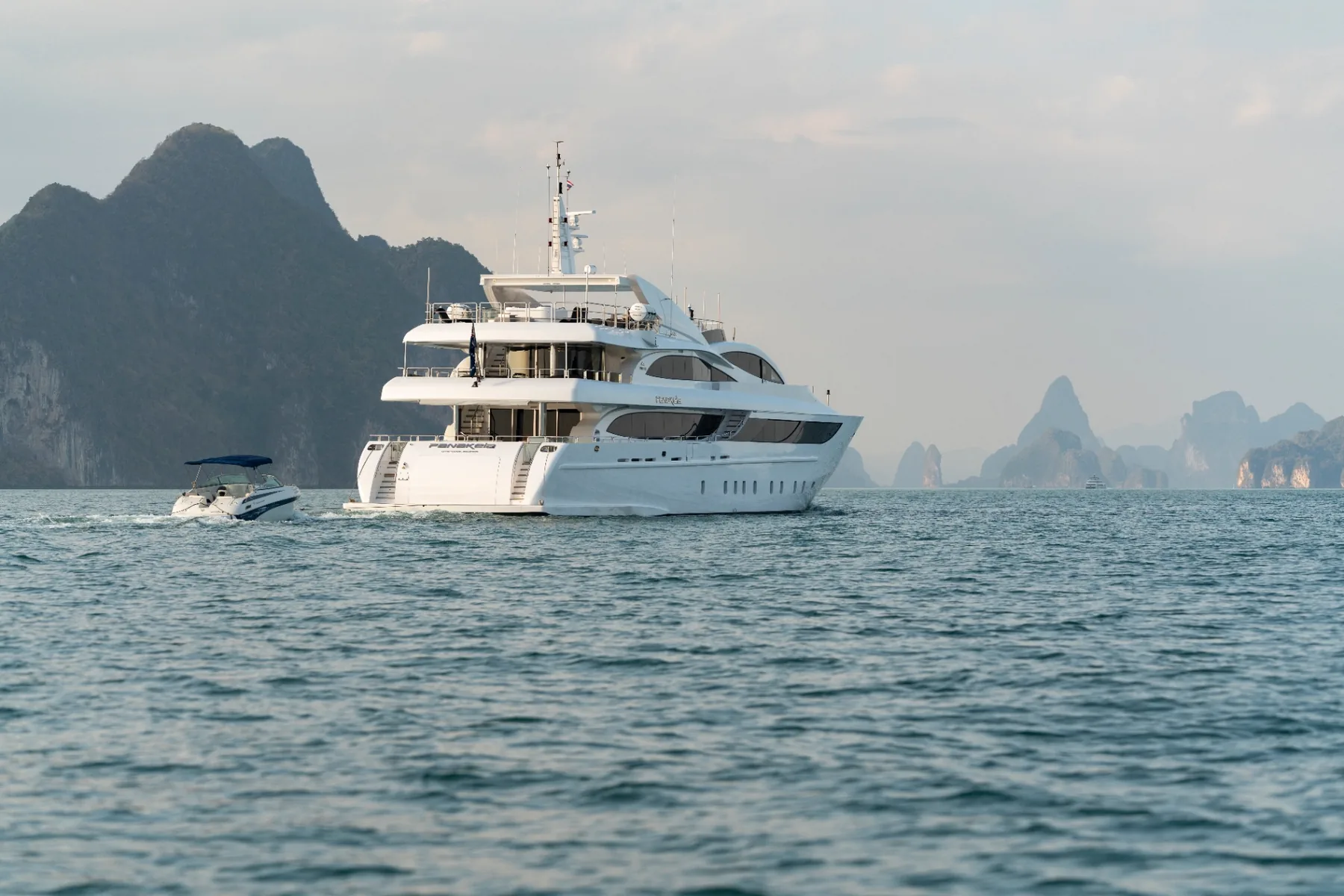 Panakeia superyacht charter cruising the Andaman Sea, Thailand